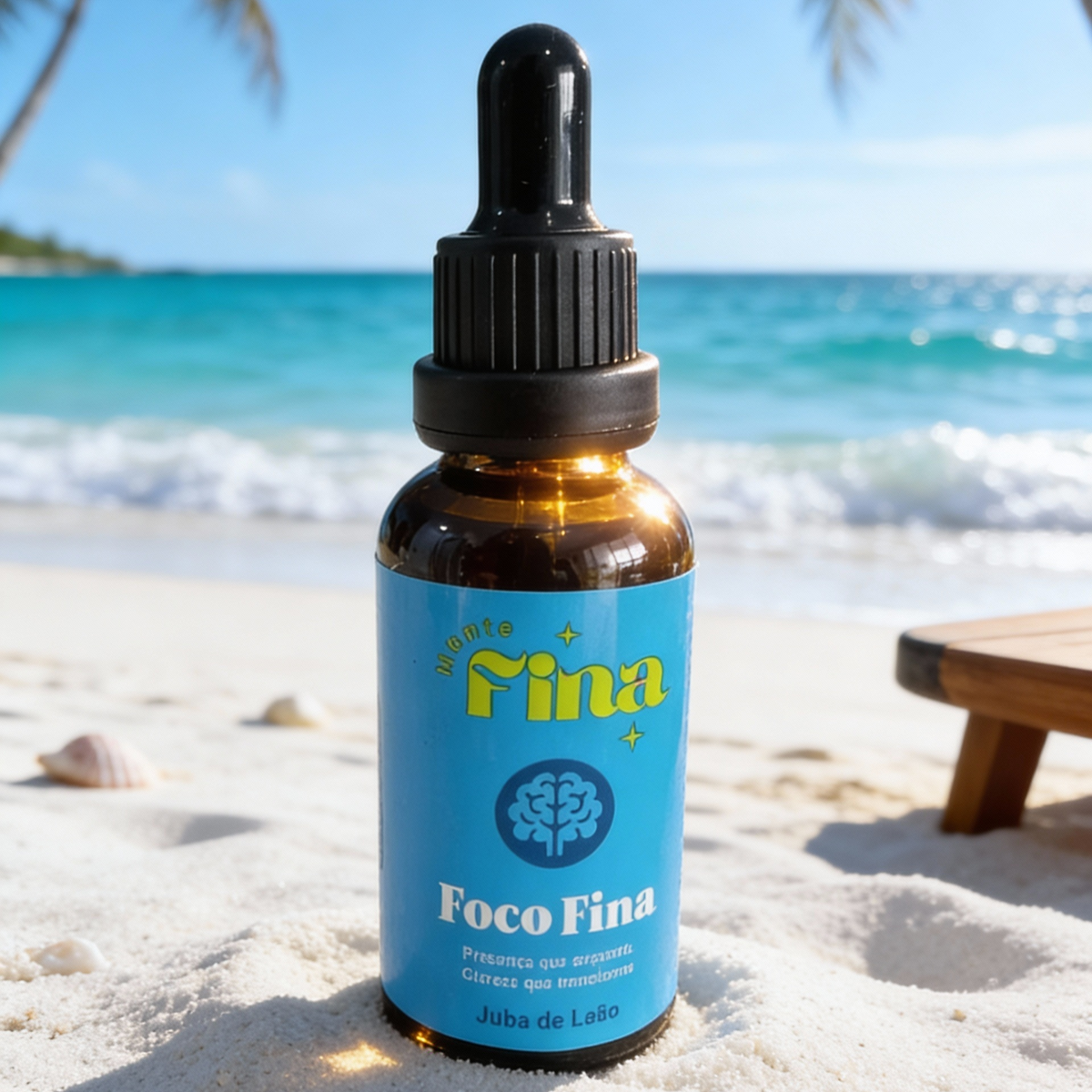 FOCO FINA Extrato concentrado de Cogumelo Juba de Leão | Clareza, Presença e Alta Performance Natural | Mente Fina