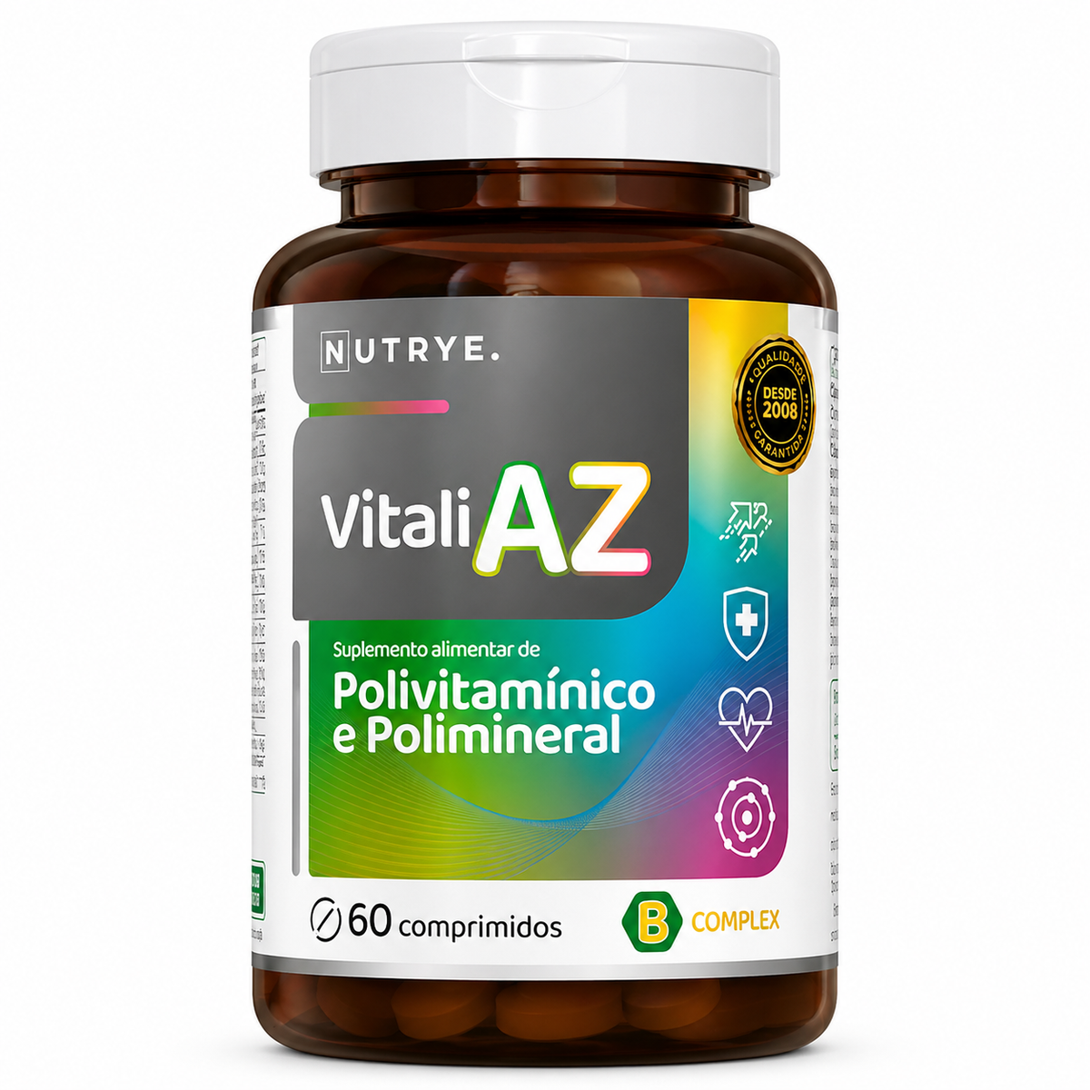 Vitali AZ | Multivitamínico Completo para Energia, Imunidade e Bem-Estar | 60 Comprimidos