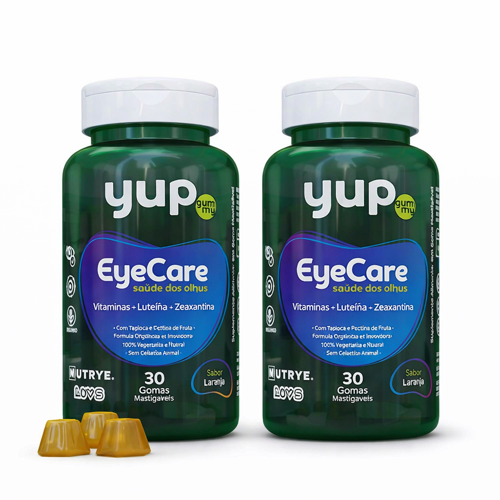 Gummy EyeCare (Saúde dos Olhos) – YUP | Vitaminas + Luteína + Zeaxantina | 30 Unidades | Compre o tratamento para 2 ou 3 meses e tenha desconto progressivo.