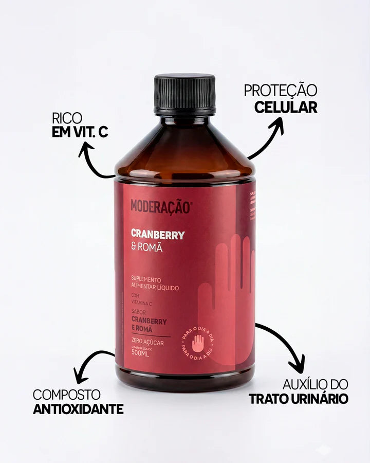 Cranberry & Romã – Suporte ao Trato Urinário e Proteção Antioxidante | Fórmula Líquida de Rápida Absorção