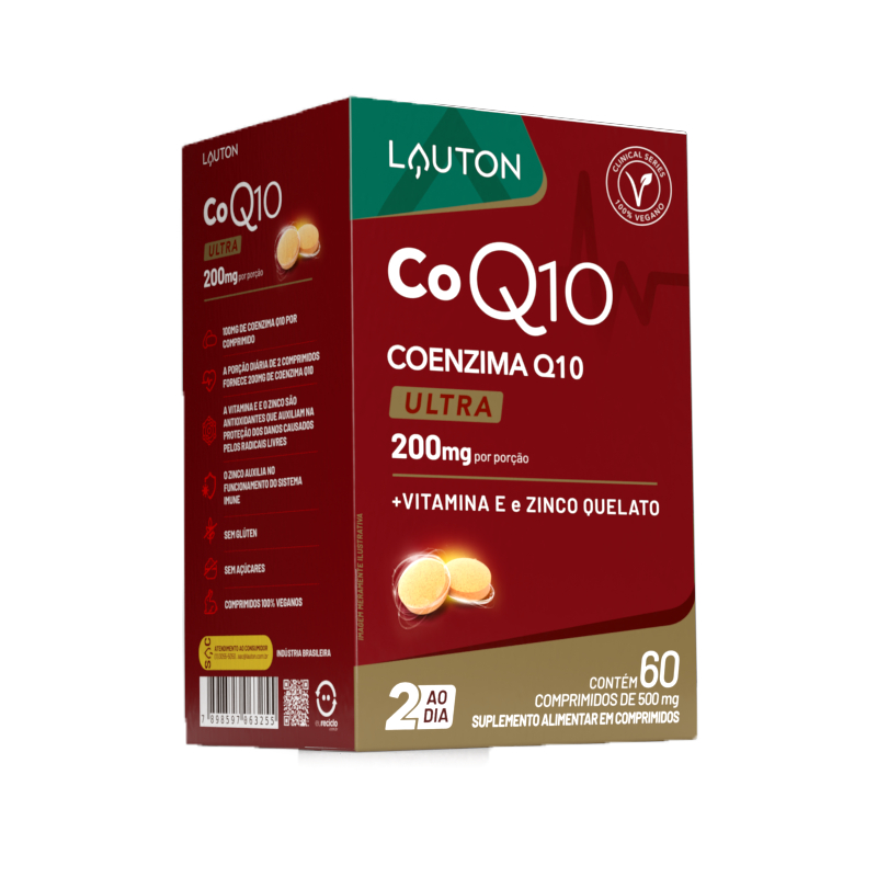 Coenzima Q10 200mg c/Vit E + Zinco Quelato (Clinical Series) - Lauton