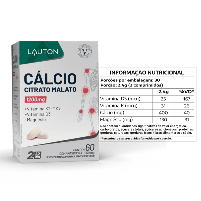 Kit Saúde Óssea - K2 + D3 + Calcitrax