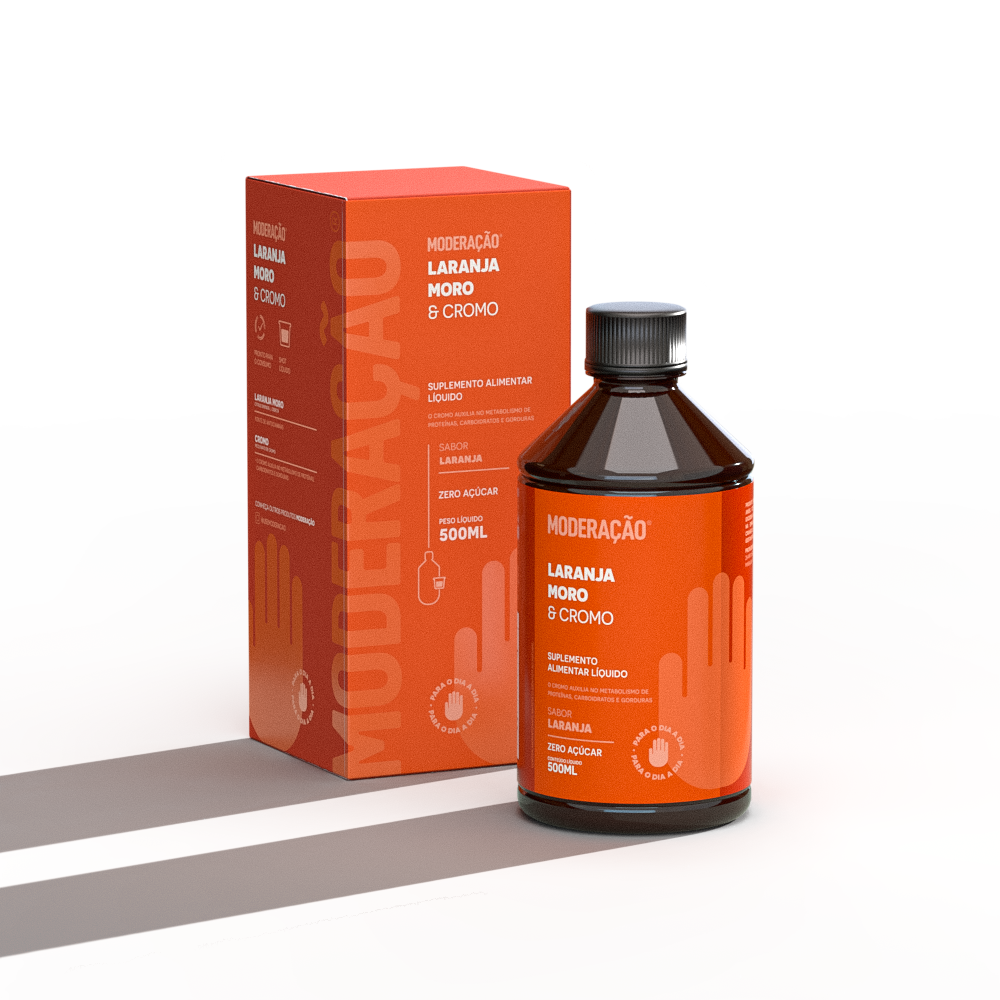 Laranja Moro & Cromo Líquido – Equilíbrio Metabólico, Controle do Apetite e Ação Antioxidante | Líquida e pronta para consumir