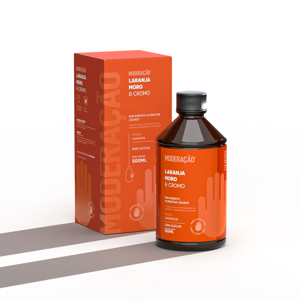 Laranja Moro & Cromo Líquido – Equilíbrio Metabólico, Controle do Apetite e Ação Antioxidante | Líquida e pronta para consumir