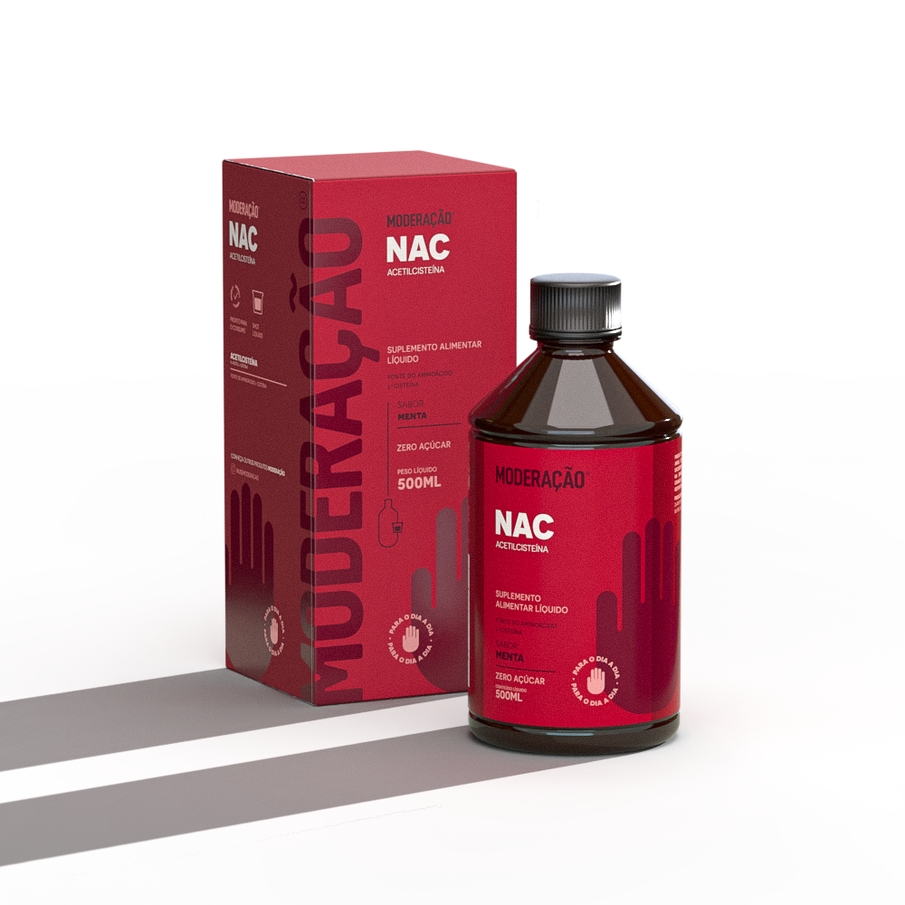 NAC Líquido (N-Acetilcisteína) – Antioxidante, Imunidade e Produção de Glutationa | Alta Absorção | 500 ml