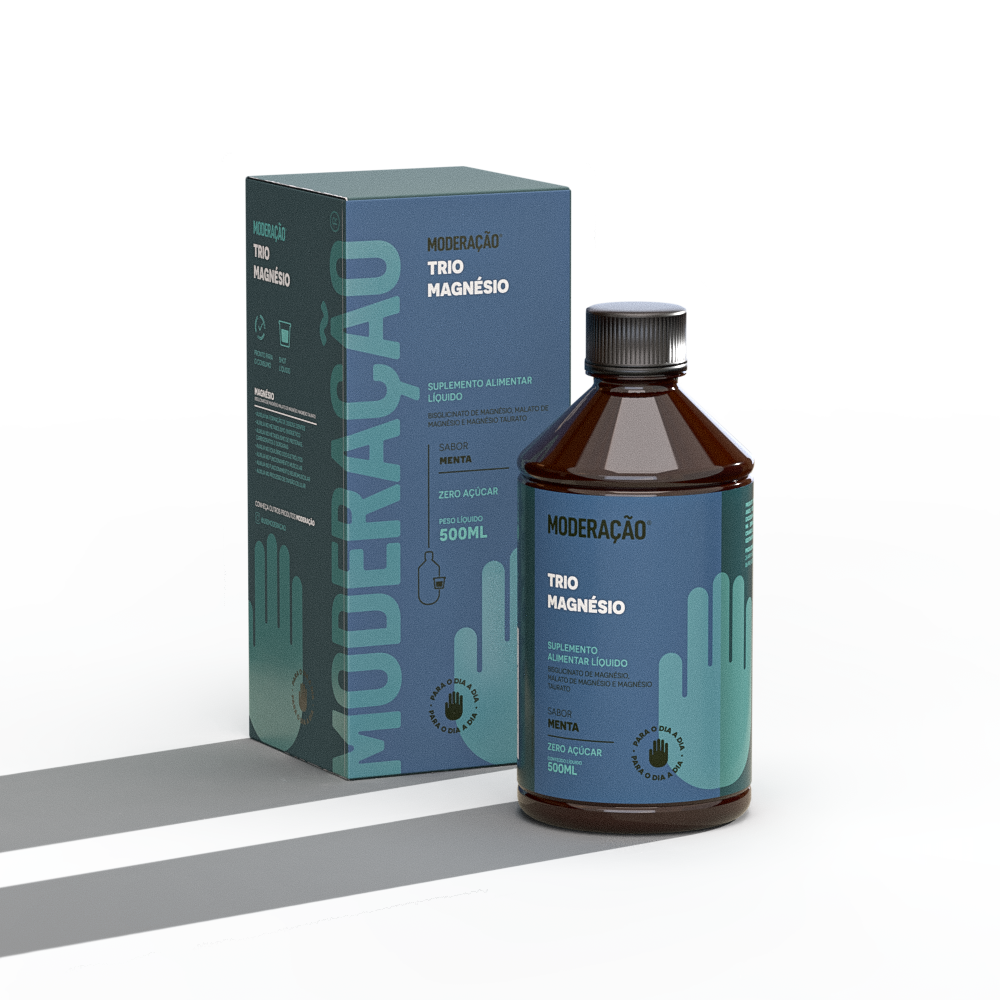 Trio Magnésio – Energia, Equilíbrio Emocional e Saúde Muscular em Alta Absorção Três formas biodisponíveis de magnésio em uma fórmula líquida, prática e eficaz para o dia a dia | 500 ml