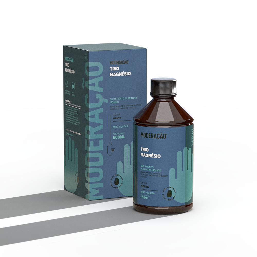 Trio Magnésio – Energia, Equilíbrio Emocional e Saúde Muscular em Alta Absorção Três formas biodisponíveis de magnésio em uma fórmula líquida, prática e eficaz para o dia a dia | 500 ml