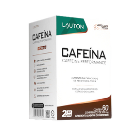 Cafeína Lauton 400mg – Energia, Foco, Alerta Mental e Desempenho Físico | Performance Series | 60 Comprimidos -