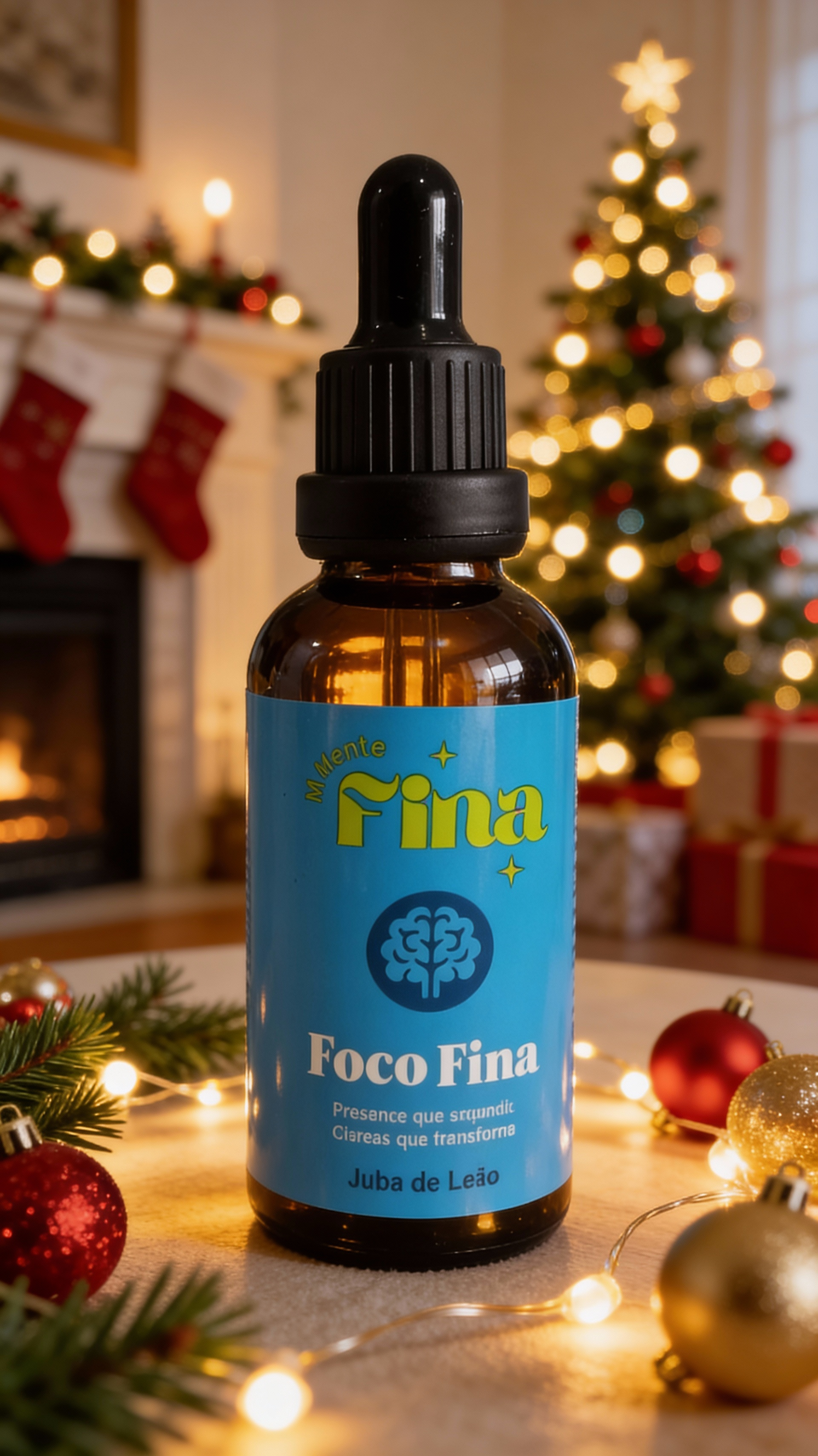 FOCO FINA Extrato concentrado de Cogumelo Juba de Leão | Clareza, Presença e Alta Performance Natural | Mente Fina