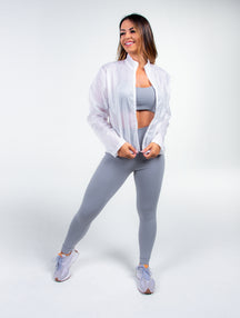 Jaqueta Corta Vento Feminina Flex – Leve, Compacta, com Zíper e Proteção UV 50+