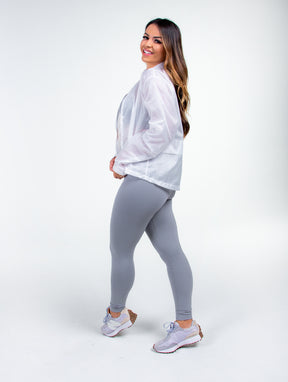 Jaqueta Corta Vento Feminina Flex – Leve, Compacta, com Zíper e Proteção UV 50+