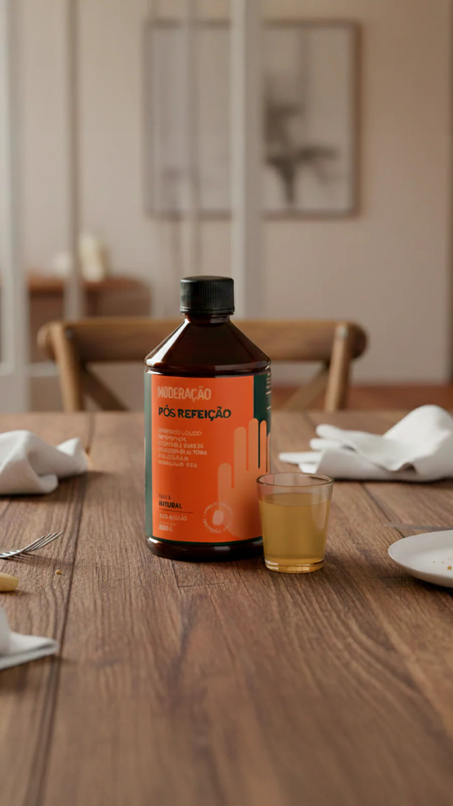 Pós-Refeição – Shot Digestivo de Ação Rápida | Alívio do Estufamento, Digestão Leve e Bem-Estar em 30 Minutos | 500 ml