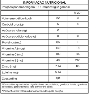 Gummy EyeCare (Saúde dos Olhos) – YUP | Vitaminas + Luteína + Zeaxantina | 30 Unidades | Compre o tratamento para 2 ou 3 meses e tenha desconto progressivo.
