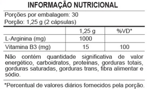 L-Arginina Plus 1000mg | Performance, Circulação e Treinos Intensos | Lauton 60 Cápsulas