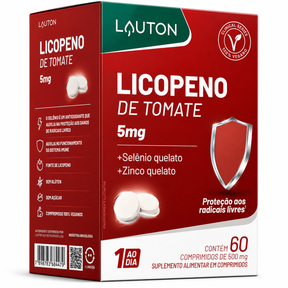 Licopeno 5mg | Proteção Antioxidante, Imunidade e Bem-Estar | Lauton Nutrition 60 Comprimidos