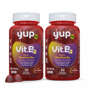 Gummy Vitamina B12 (Metilcobalamina) – YUP | Sabor Framboesa | 30 Unidades | Compre o tratamento para 2 ou 3 meses e tenha desconto progressivo.