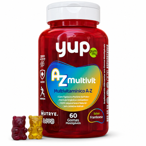 Multivitamínico de A–Z em Gomas | 60 Gomas – Vitaminas Essenciais para Sua Rotina | Imunidade e Energia |  Compre o tratamento para 2 ou 3 meses e tenha desconto progressivo.