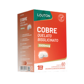 Cobre Quelato 3000mcg Lauton – Suporte à Imunidade, Metabolismo Energético e Pigmentação da Pele e Cabelos | Clinical Series | 60 Comprimidos|  Compre o tratamento para 2 ou 3 meses e tenha desconto progressivo.