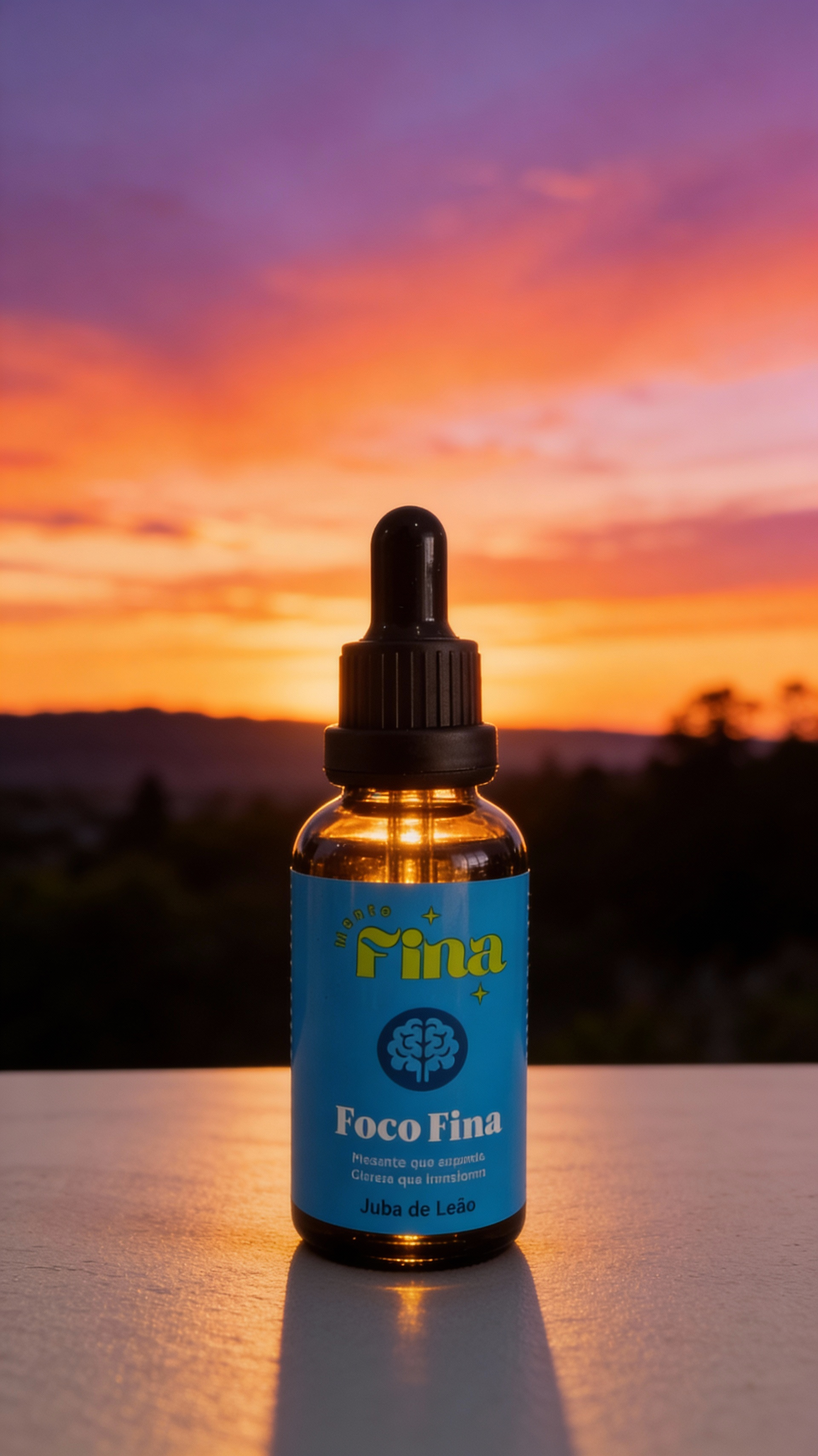 FOCO FINA Extrato concentrado de Cogumelo Juba de Leão | Clareza, Presença e Alta Performance Natural | Mente Fina