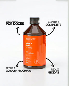 Laranja Moro & Cromo Líquido – Equilíbrio Metabólico, Controle do Apetite e Ação Antioxidante | Líquida e pronta para consumir