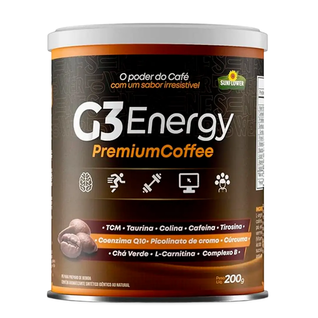 G3 Energy Premium Coffee Solúvel 200g Sunflower