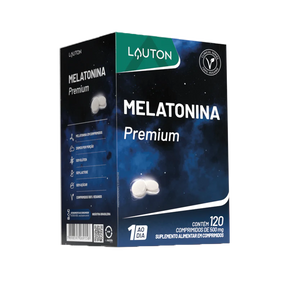 Melatonina Premium 500mg – Sono Profundo, Relaxamento e Bem-Estar | 120 Comprimidos | Lauton Nutrition