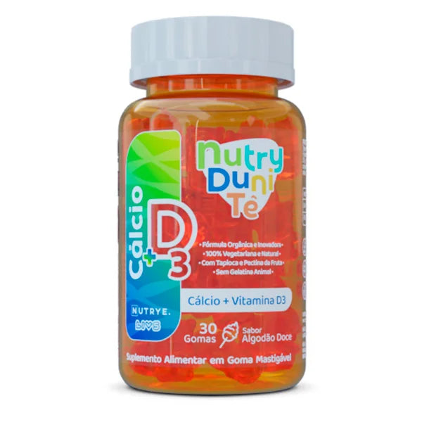 Gummy Kids Cálcio + Vitamina D3 | Sabor Algodão Doce | 30 Unidades | Compre o tratamento para 2 ou 3 meses e tenha desconto progressivo.