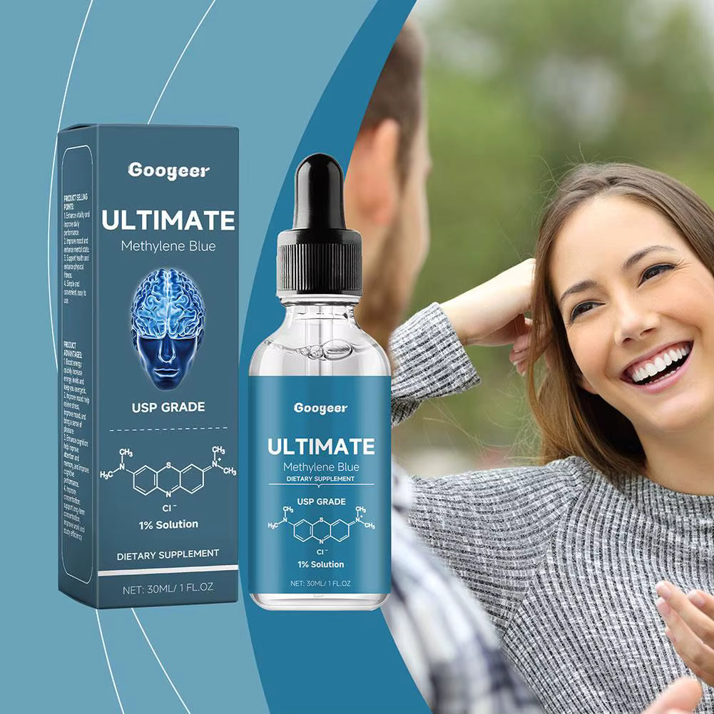 Azul de Metileno 1% – Solução em Gotas | Antioxidante, Clareza Mental e Suporte ao Bem-Estar