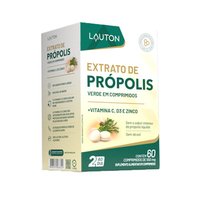 Extrato de Própolis Liofilizado + Vit. C+D3+ Zinco Quelato - Lauton
