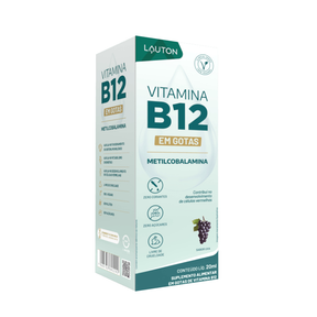 Vitamina B12 em Gotas Metilcobalamina - Lauton