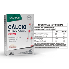 Kit Saúde Óssea - K2 + D3 + Calcitrax