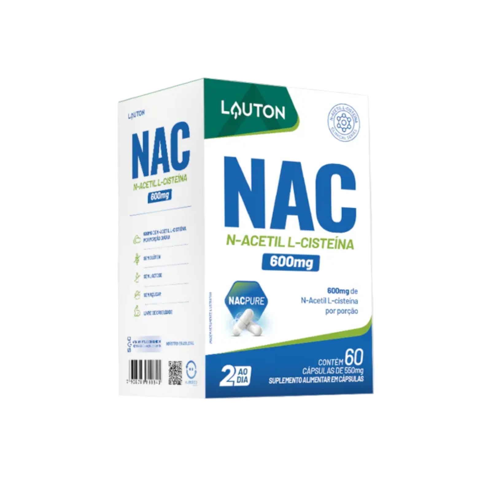 NAC N-Acetil L-Cisteína 60 cps - Lauton