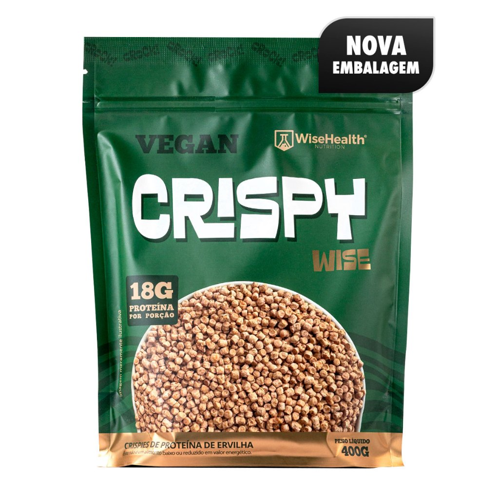 CRISPY WISE Vegan (400g) - Crisp proteico à base de Proteína de ervilha