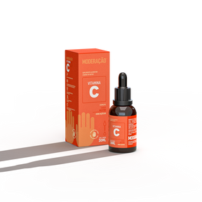 Vitamina C Líquida – Imunidade, Proteção Antioxidante e Saúde da Pele | Moderação | Alta concentração, rápida absorção e praticidade em gotas para o cuidado diário