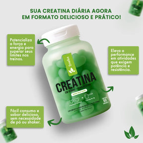 Creatina em Gomas – Força, Energia e Praticidade com Sabor Incrível de Maça Verde