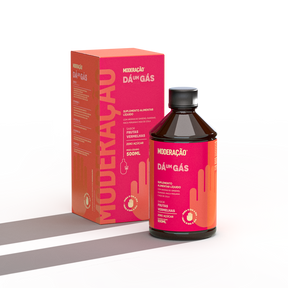 Dá um Gás – Shot Energético Líquido Sabor Frutas Vermelhas | 500 ml | Moderação Energia limpa, foco e vitalidade sem efeito rebote