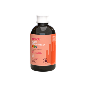 Multivitamínico Kids Líquido – Vitaminas A, C, D3, E e Complexo B + Ferro e Zinco | Sabor Tutti Frutti
