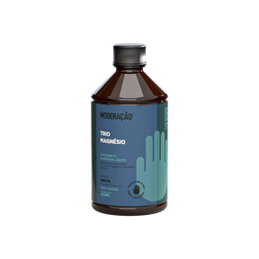 Trio Magnésio – Energia, Equilíbrio Emocional e Saúde Muscular em Alta Absorção Três formas biodisponíveis de magnésio em uma fórmula líquida, prática e eficaz para o dia a dia | 500 ml