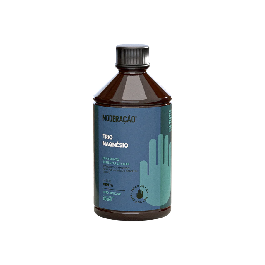 Trio Magnésio – Energia, Equilíbrio Emocional e Saúde Muscular em Alta Absorção Três formas biodisponíveis de magnésio em uma fórmula líquida, prática e eficaz para o dia a dia | 500 ml