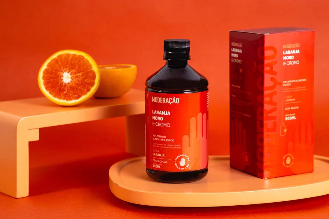 Laranja Moro & Cromo Líquido – Equilíbrio Metabólico, Controle do Apetite e Ação Antioxidante | Líquida e pronta para consumir