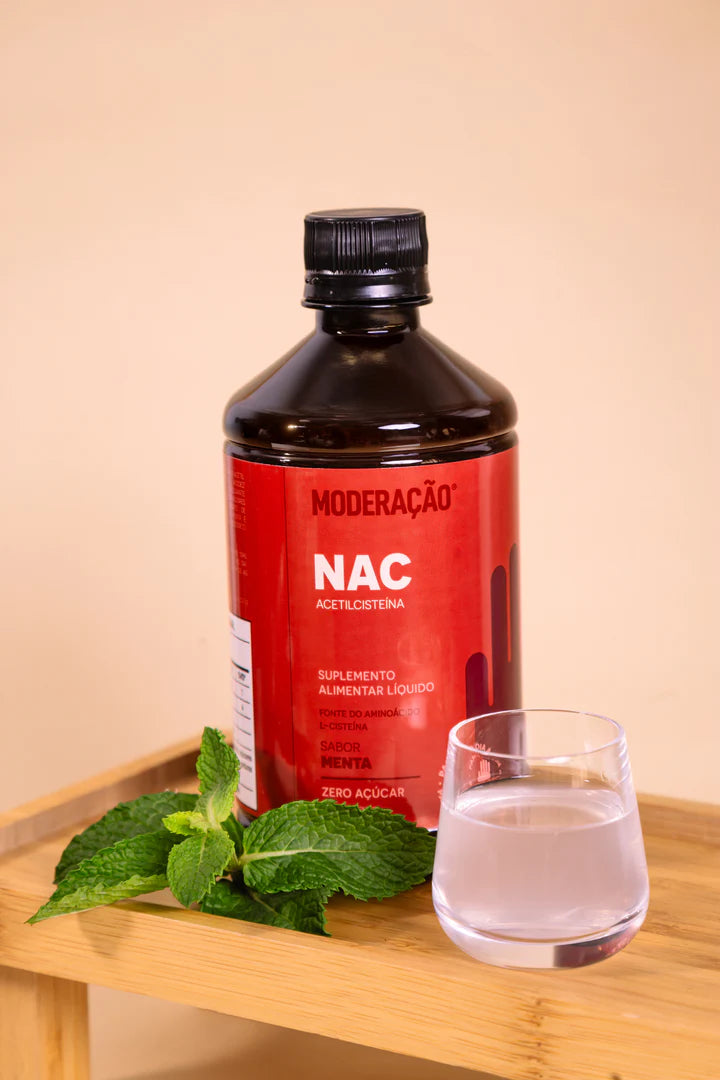 NAC Líquido (N-Acetilcisteína) – Antioxidante, Imunidade e Produção de Glutationa | Alta Absorção | 500 ml
