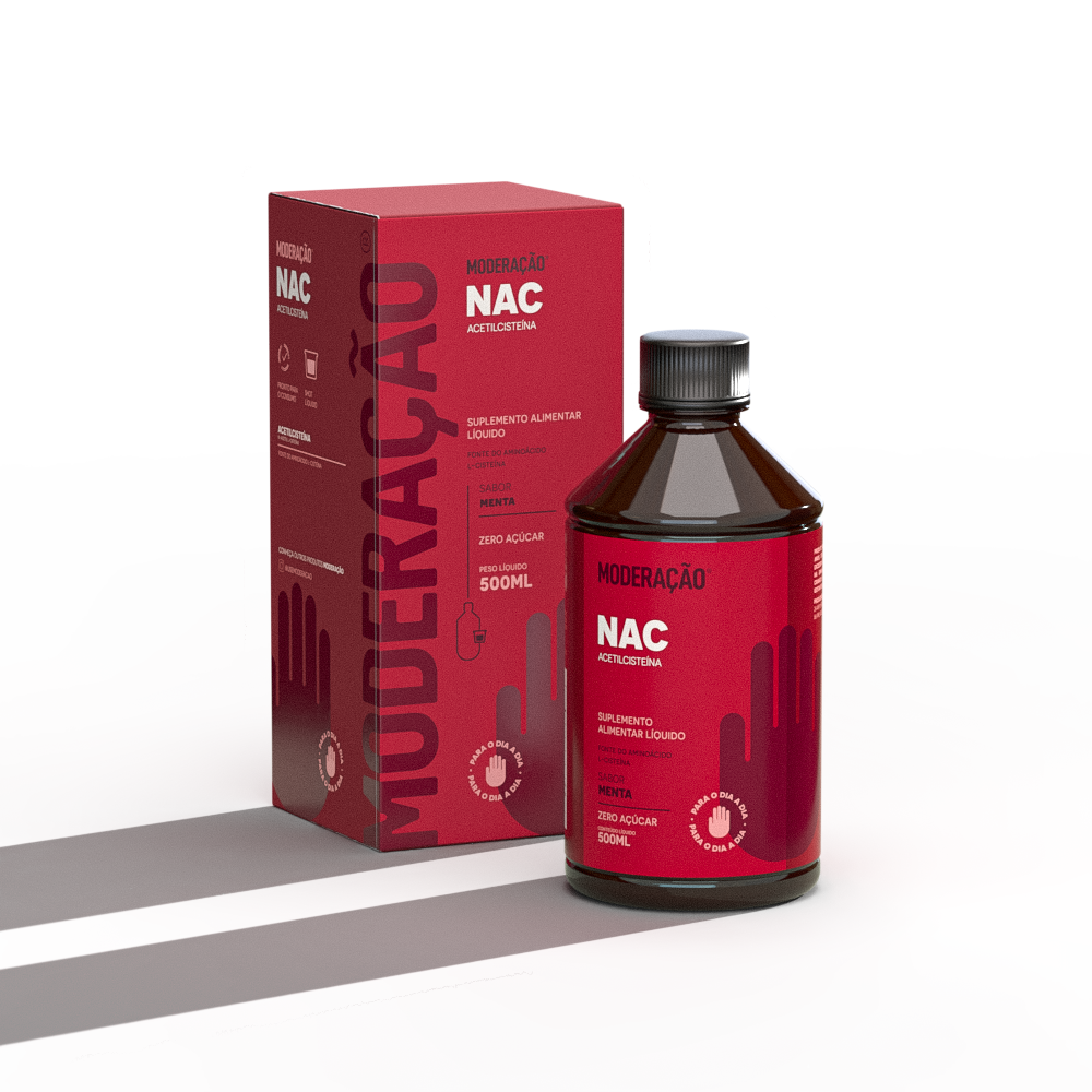 NAC Líquido (N-Acetilcisteína) – Antioxidante, Imunidade e Produção de Glutationa | Alta Absorção | 500 ml