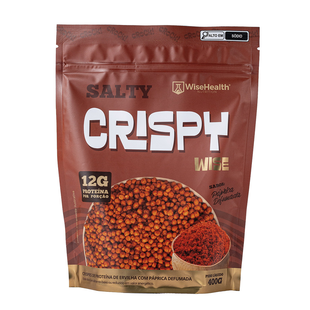 CRISPY WISE Salty (400g) - Crisp proteico sabor Páprica Defumada
