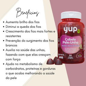Kit Gummy Melatonina + Cabelo e Pele + Vinagre de Maçã Yup Nutrye